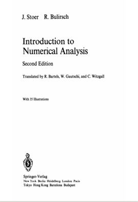 Introduction to Numerical Analysis 2 ed